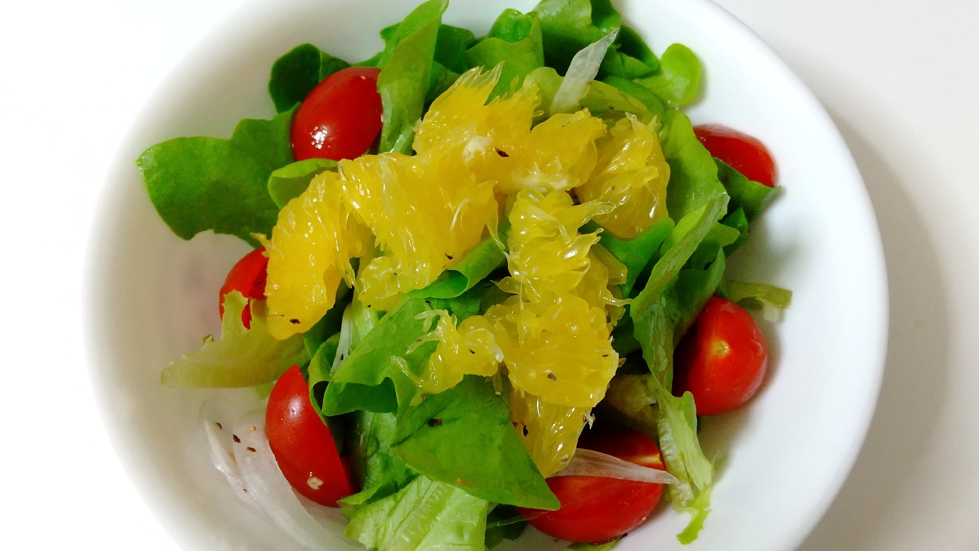 甘夏*リーフレタス*トマトのサラダ