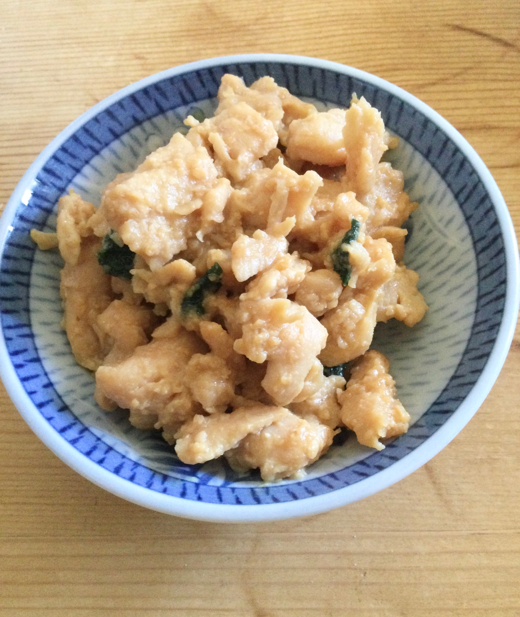 鶏ささみの味噌漬け煮♪