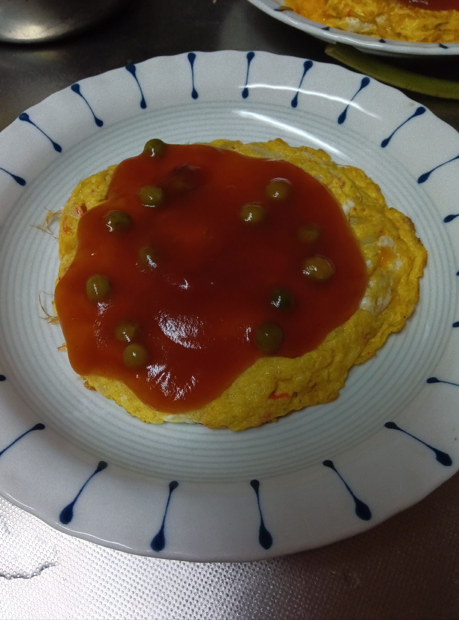 カニカマと卵の甘酢あん