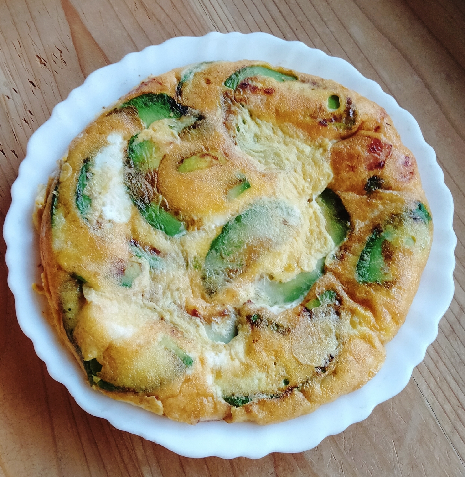 冷凍アボカドのオープンオムレツ\(ϋ)/♩