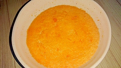 レンジで作るレモンキャロットプリン