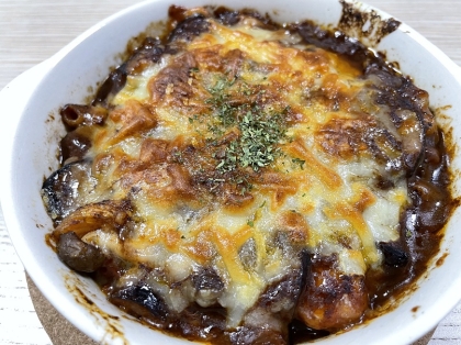 とっても簡単！☆茄子とトマトのミートグラタン☆