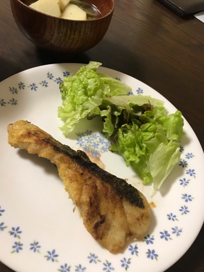 白身魚のカレーソテー