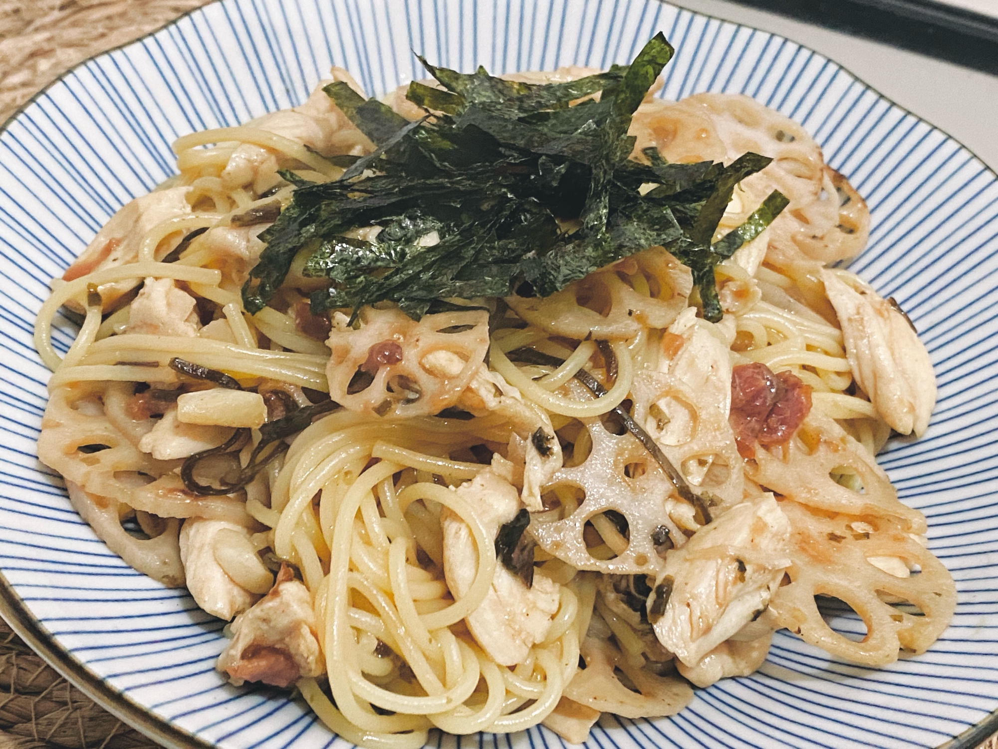 ꕥささみと梅の和風パスタꕥ