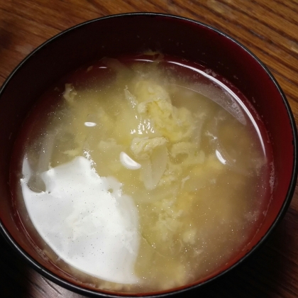 新玉ねぎの中華スープ