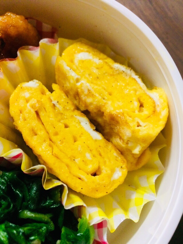 にんにく風味の卵焼き