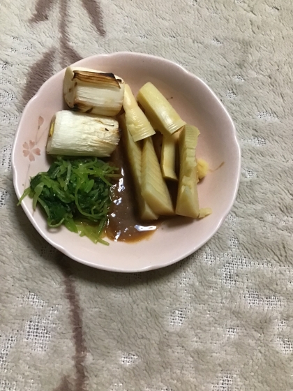 つまみに最高！トロトロの焼きネギ