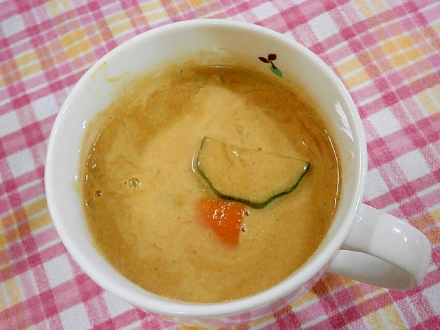 ズッキーニのカレー豆乳スープ