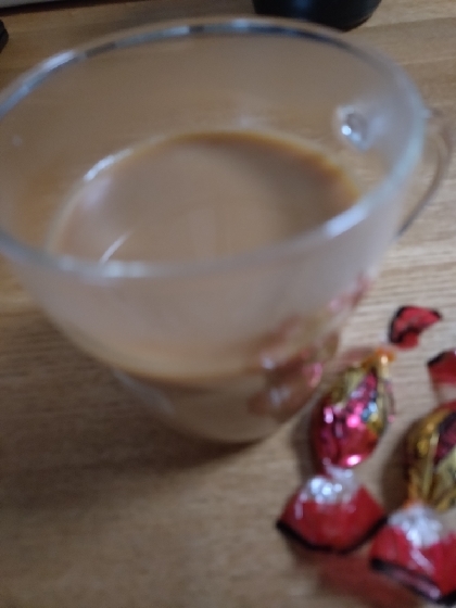 カフェオレのウイスキー・蜂蜜割り