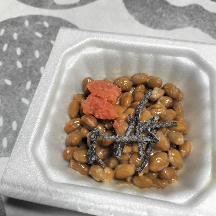 明太子昆布♪納豆