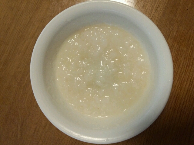 離乳食 中期 たら入りお粥 レシピ 作り方 By Koko0730 楽天レシピ