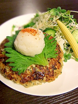 ダイエットに★鶏×豆腐の低カロリーハンバーグ