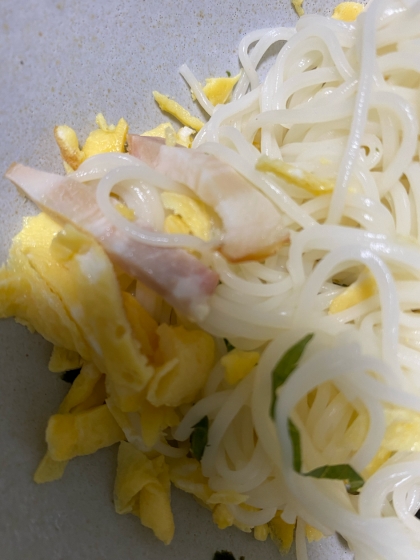 ツナと卵のカラフル素麺❣️