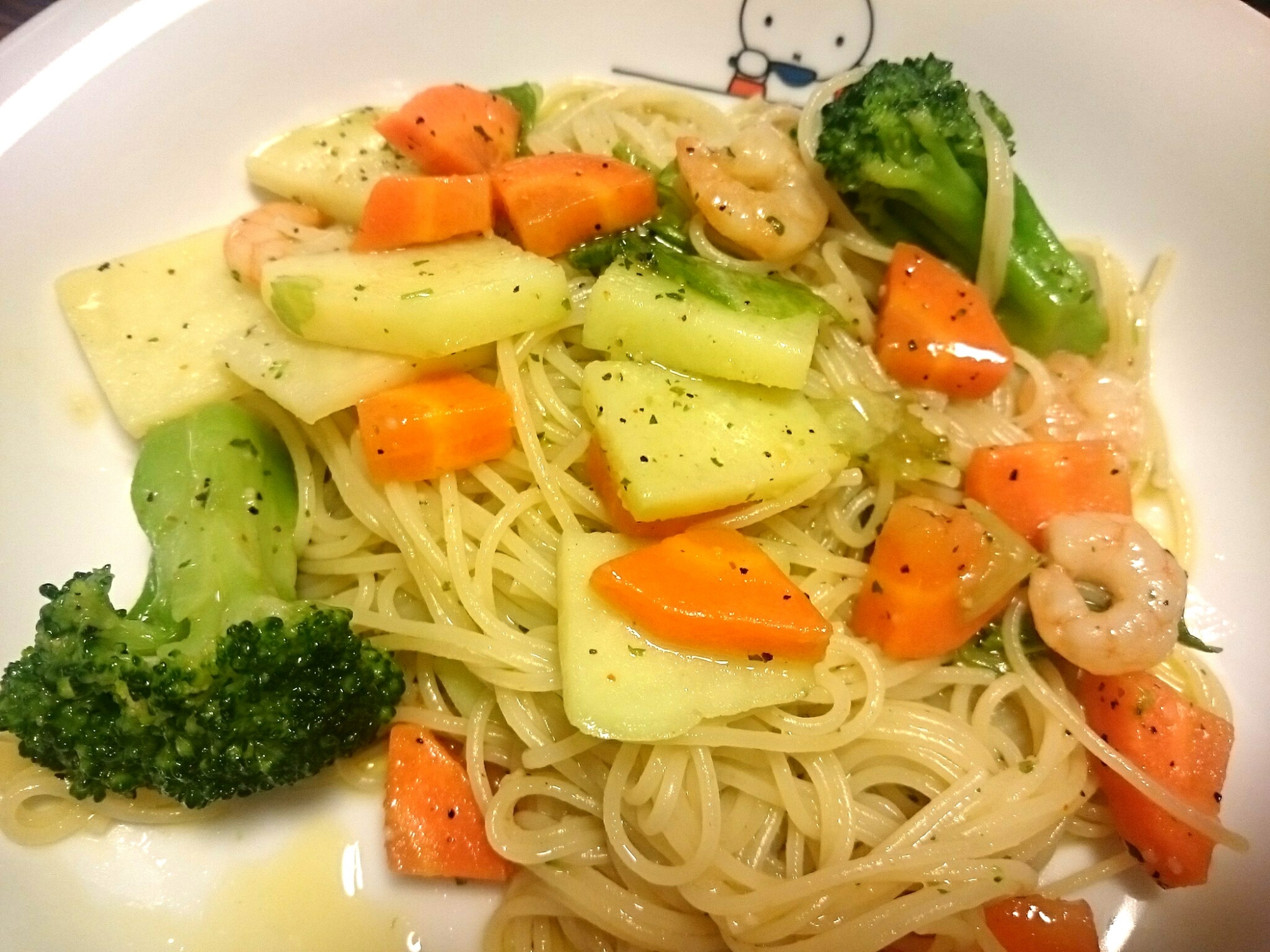 アヒージョパスタ