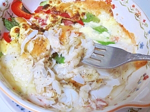 ご馳走レシピ☆ 「毛蟹とアスパラのチーズ焼き」
