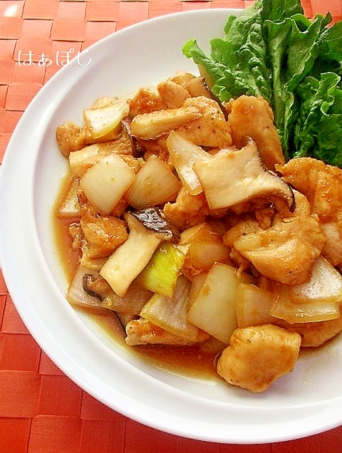 作り置きおかず♪鷄むね肉とエリンギの生姜焼き