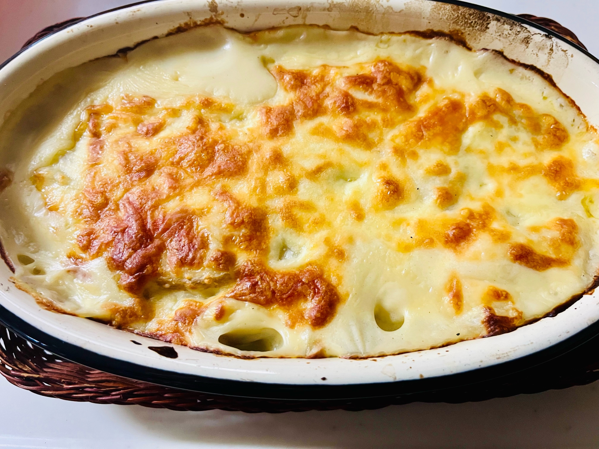 豆乳シーフードポテトグラタン