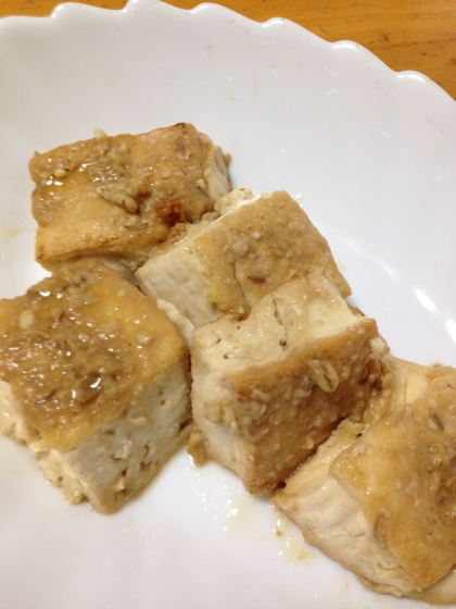 おウチ居酒屋☆豆腐の味噌焼き