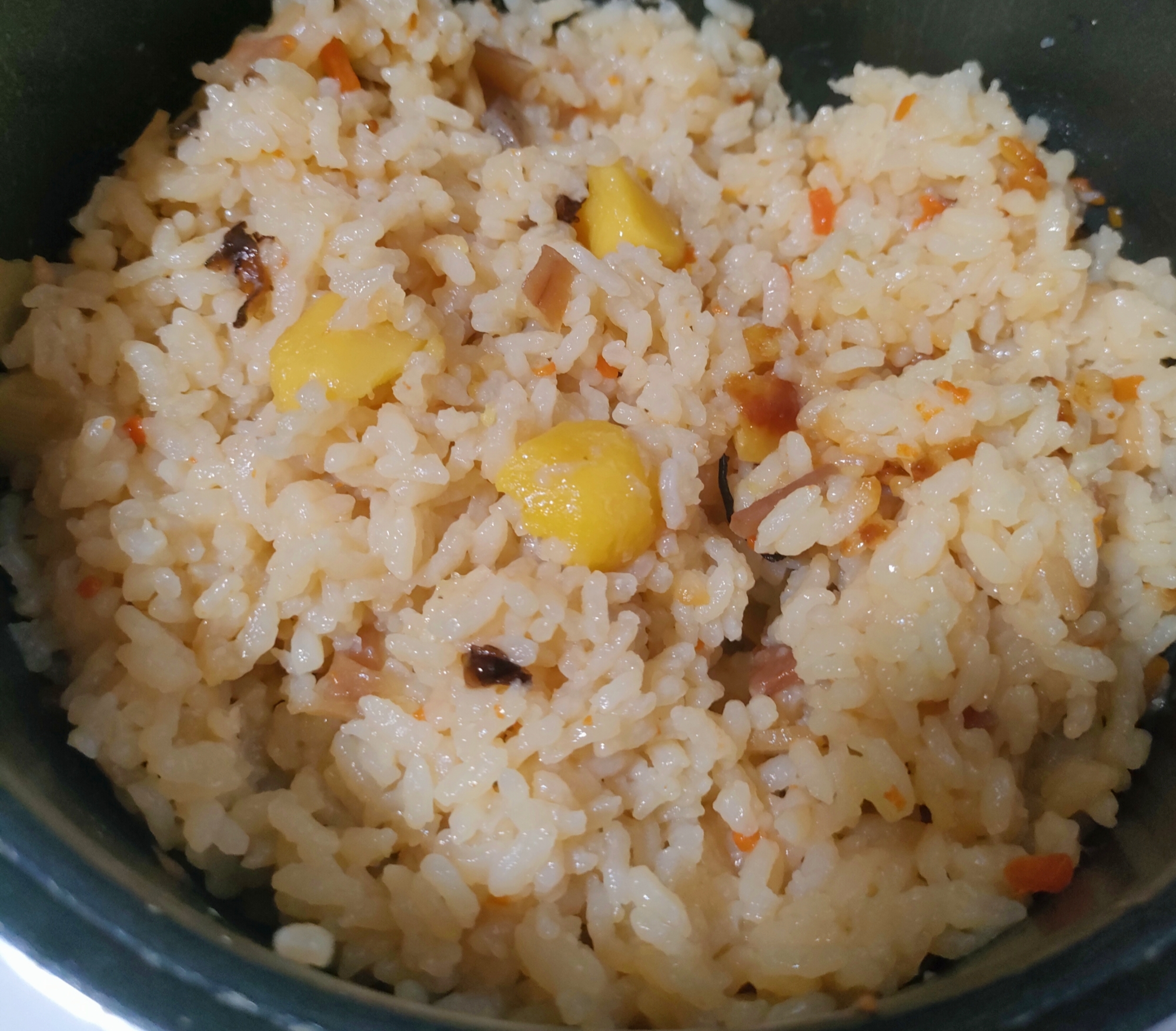 ほっこり栗ご飯☆たけのこと油揚げ入り