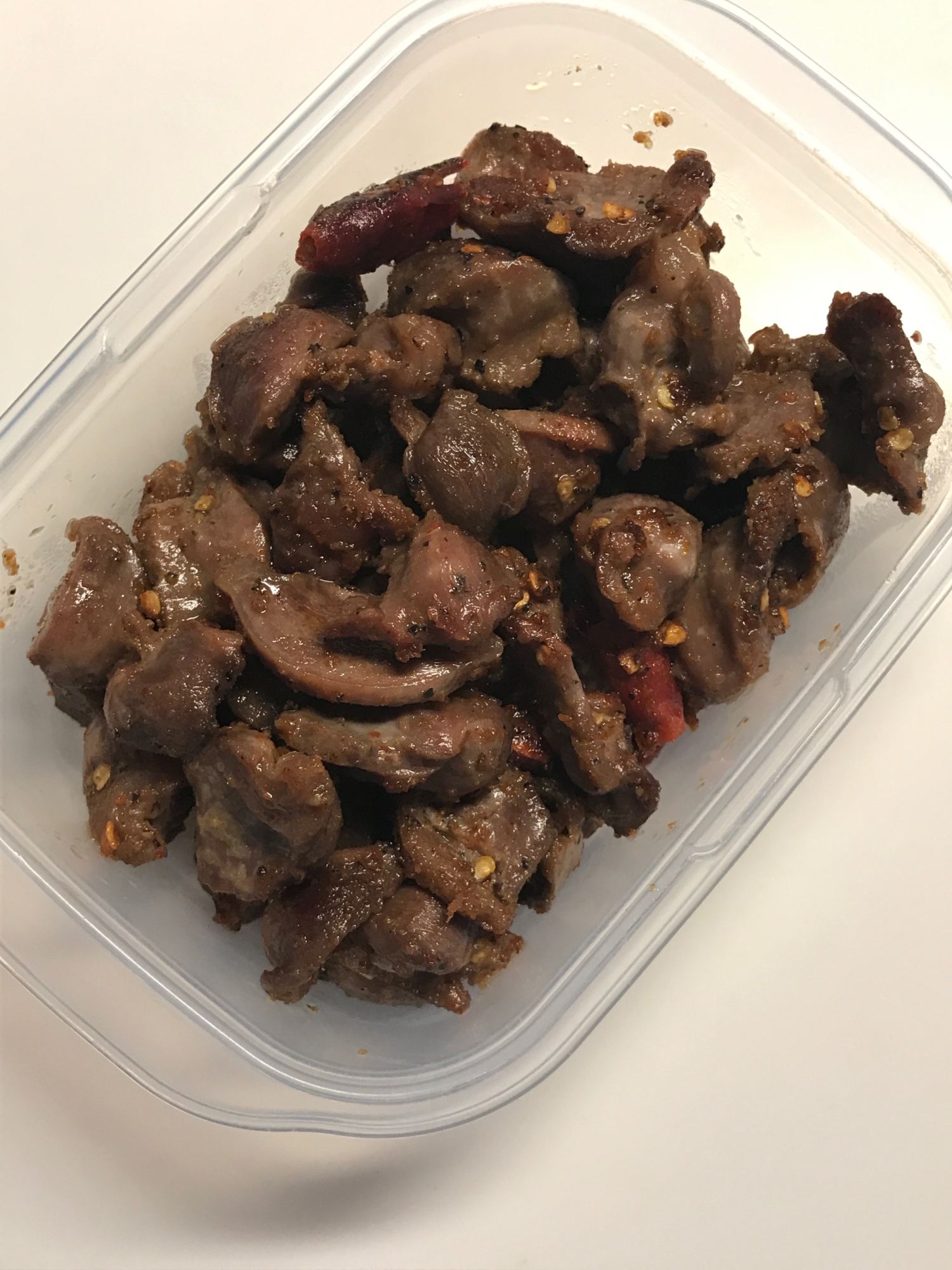 作り置きおつまみ 彡ピリ辛砂肝アヒージョ レシピ 作り方 By リッチニコール 楽天レシピ