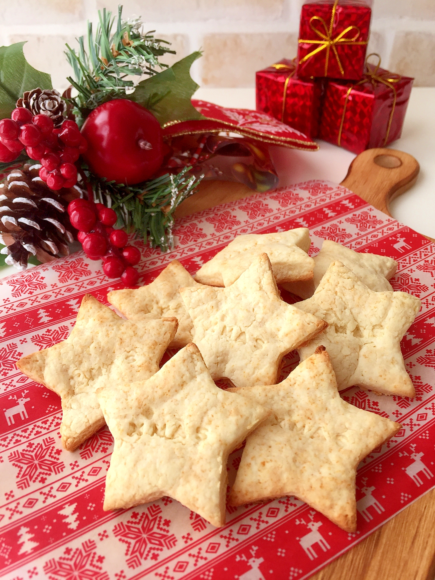 材料2つ♪♪Xmas星型クッキー