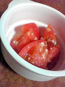 塩麹で中華風トマトサラダ