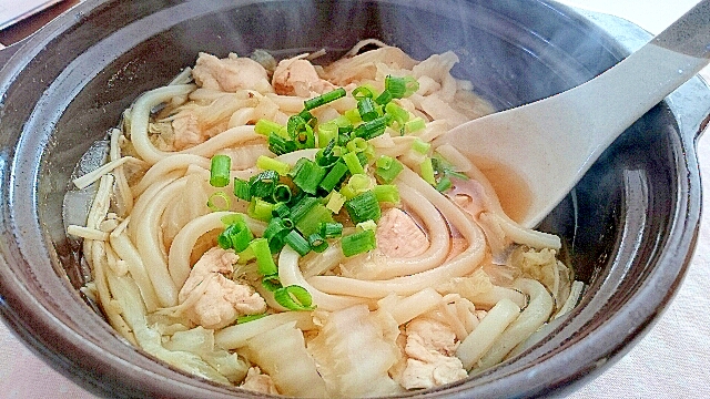 あったか～鍋焼きうどん