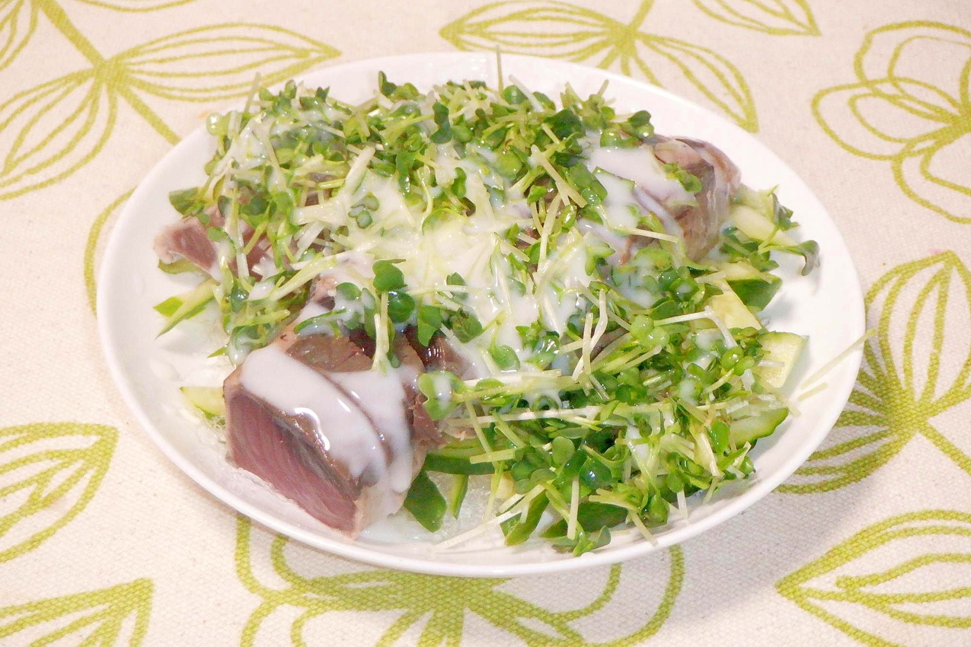 野菜たっぷり♥鰹のたたきサラダ