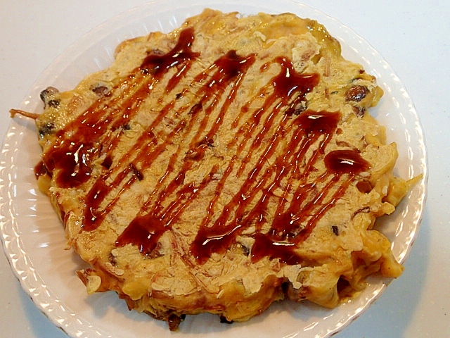 余った野菜炒めでカレー風味のお好み焼き レシピ 作り方 By ぷ みぃまま 楽天レシピ