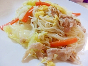 我が家の☆そうめんチャンプル
