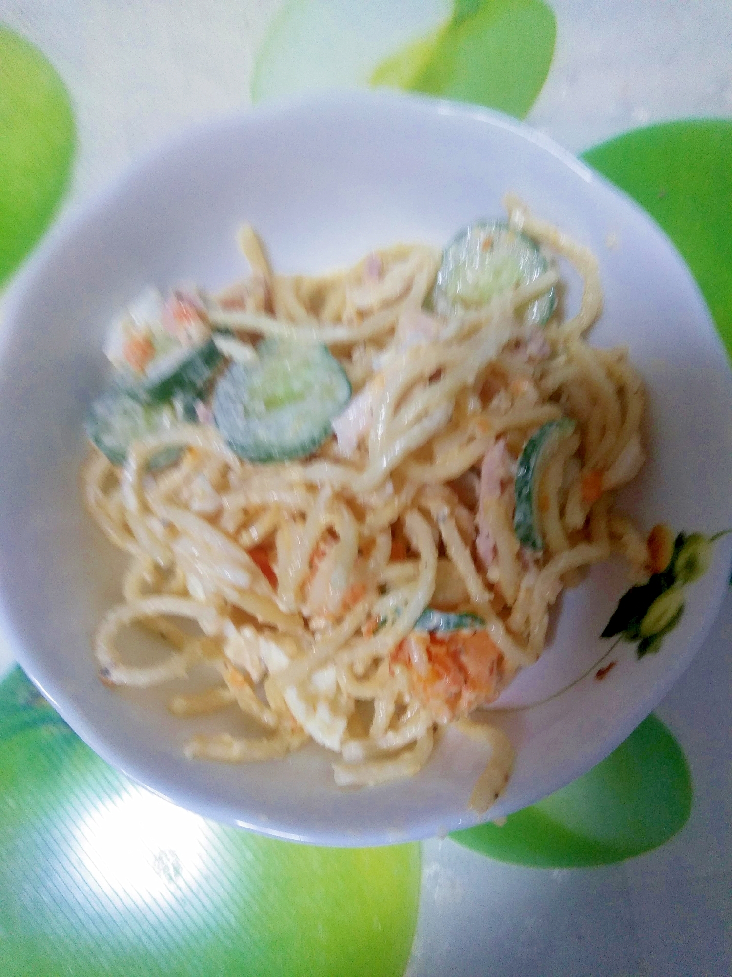 素朴!スパゲティサラダ(辛子入り)