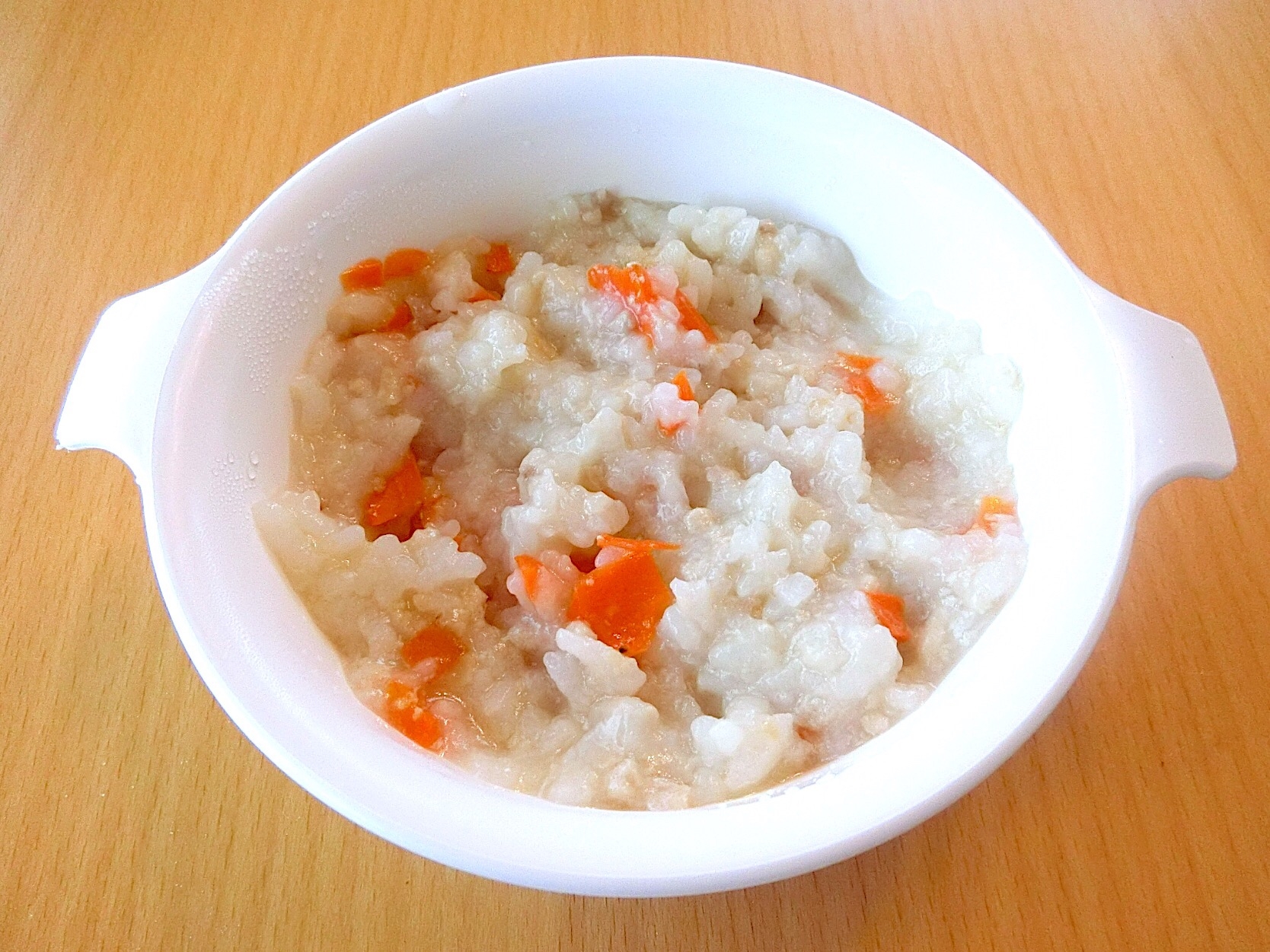 離乳食 中期 鶏ひき肉とにんじんのおかゆ レシピ 作り方 By 安くて 早くて 美味しい 楽天レシピ 離乳食 中期 鶏ひき肉とにんじんのおかゆ レシピ 作り方 By 安くて 早くて 美味しい 楽天レシピ