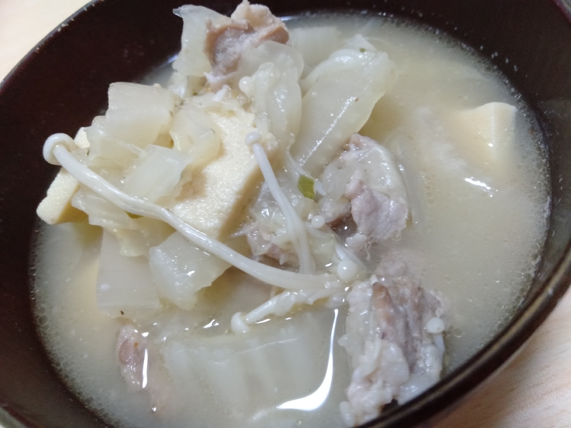 高野豆腐の豚汁