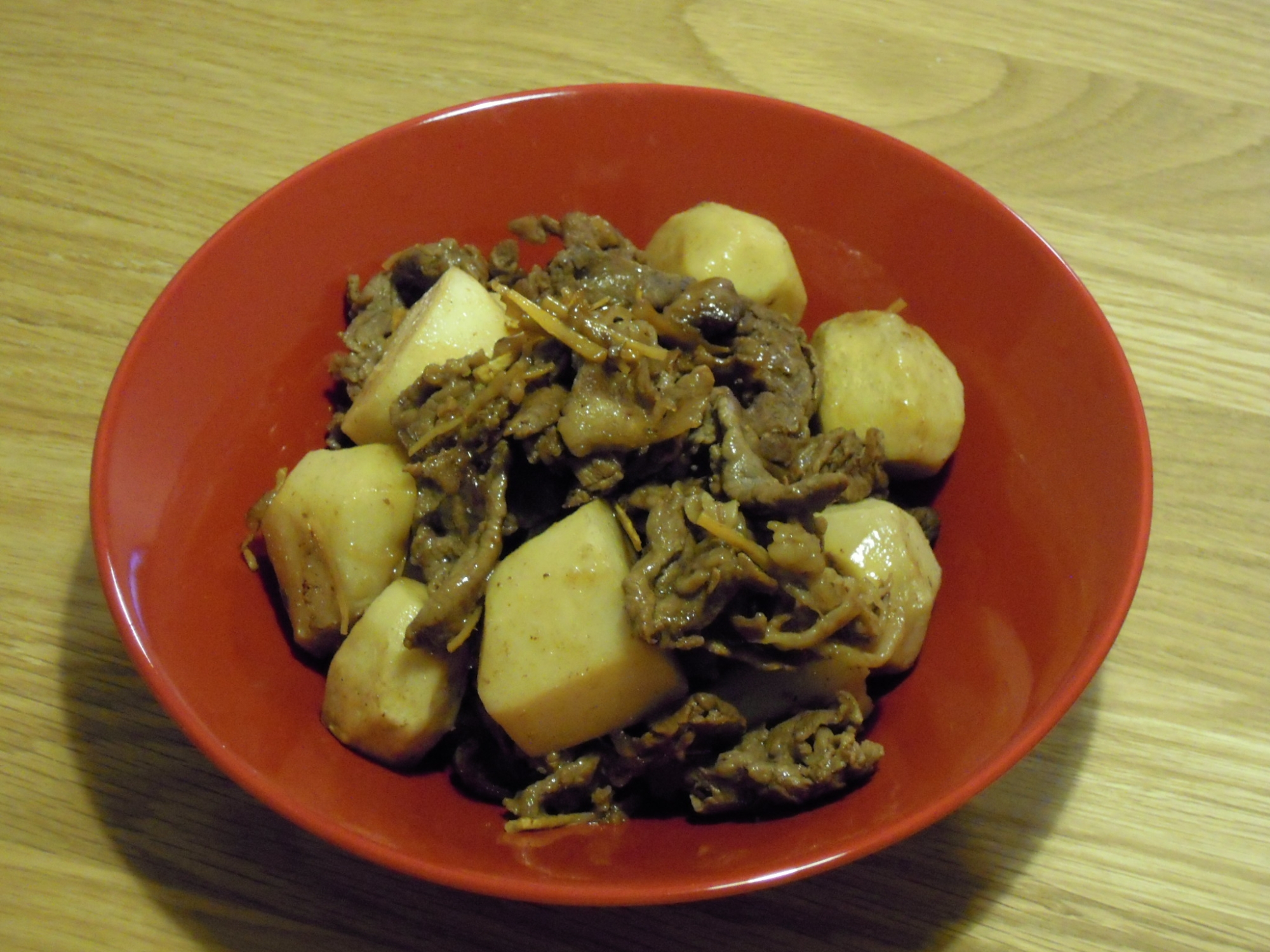 牛肉と里芋の甘辛炒め煮