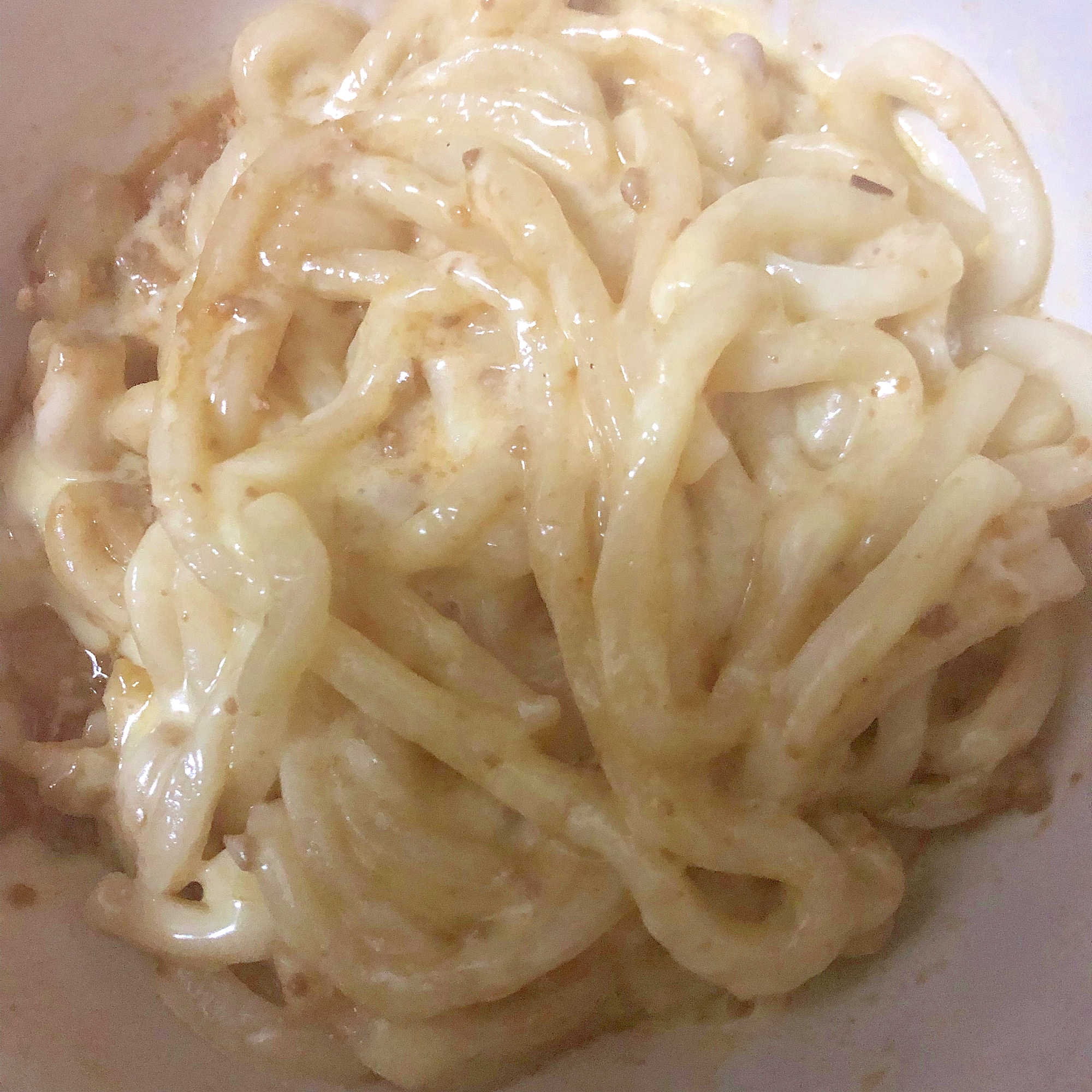 おかかのチーズうどん