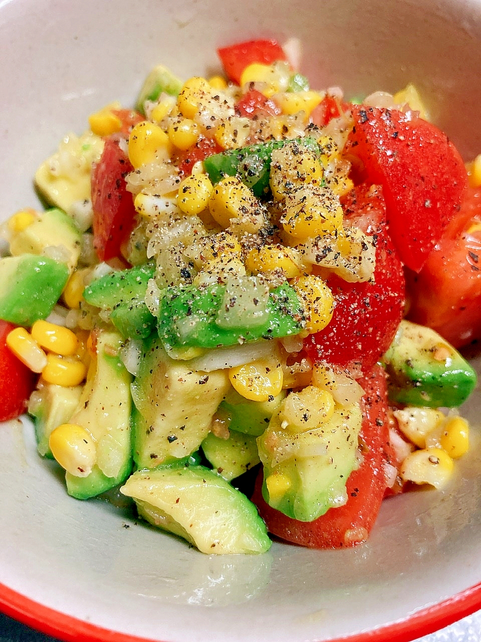 カラフル トマトとアボカドのメキシカンサラダ レシピ 作り方 By Ayatoy 楽天レシピ カラフル トマトとアボカドのメキシカンサラダ レシピ 作り方 By Ayatoy 楽天レシピ