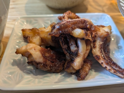 いかゲソのマヨ七味炒め