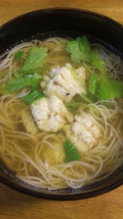 ハモ入りにゅう麺