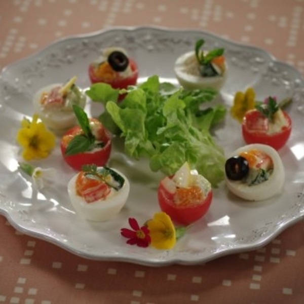 可愛い盛り付けで 茹で卵とトマトのファルシーサラダ レシピ 作り方 By 楽天出店店舗 クッキングクロッカ楽天市場店 楽天レシピ 可愛い盛り付けで 茹で卵とトマトのファルシーサラダ レシピ 作り方 By 楽天出店店舗 クッキングクロッカ楽天市場店 楽天レシピ