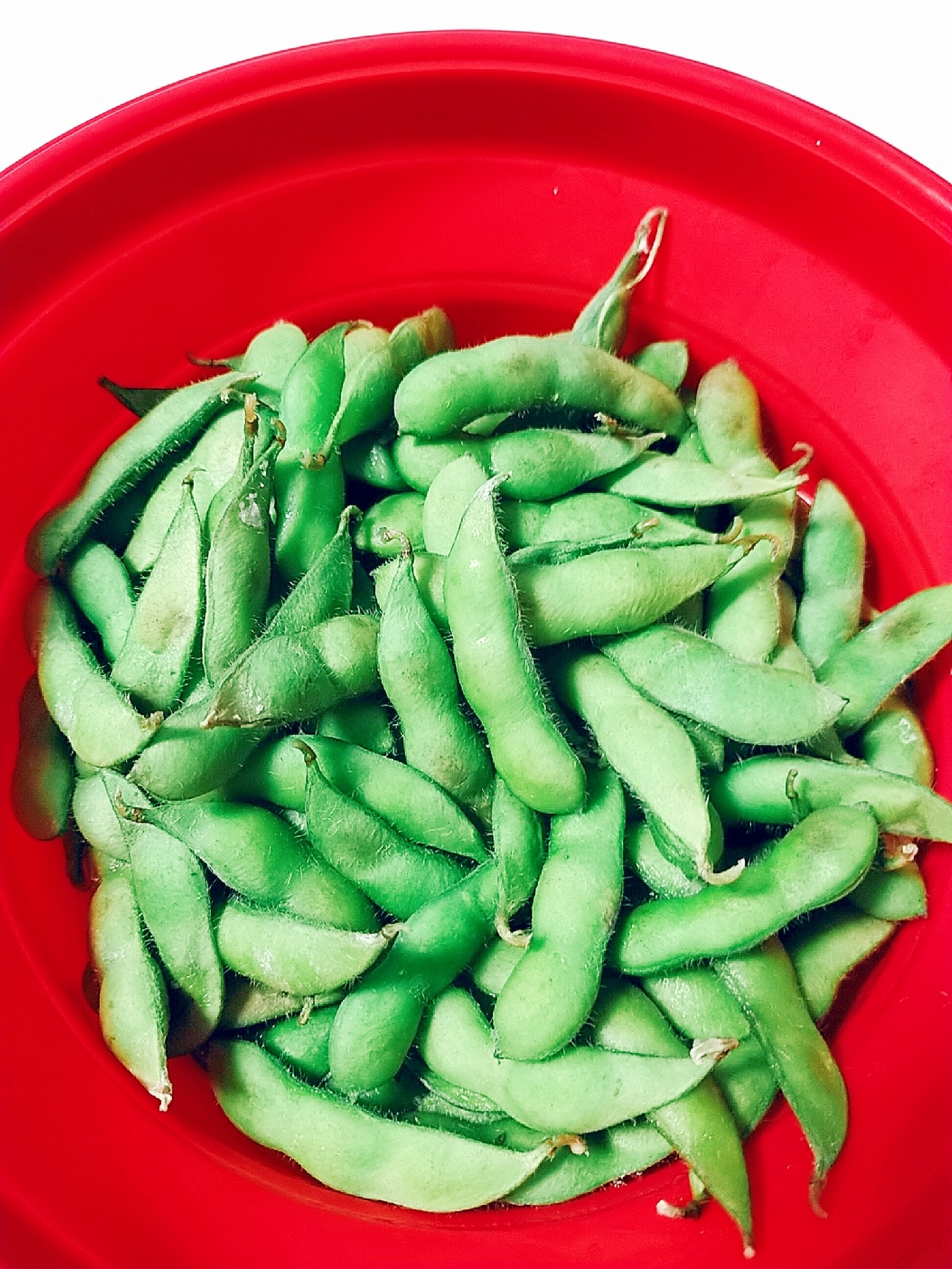 レンジで簡単茹で枝豆