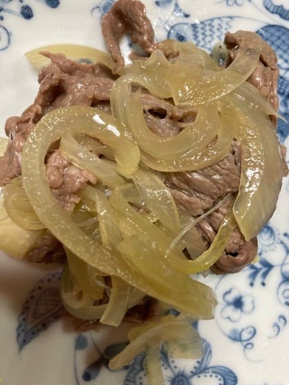 牛肉と玉ねぎの甘辛煮