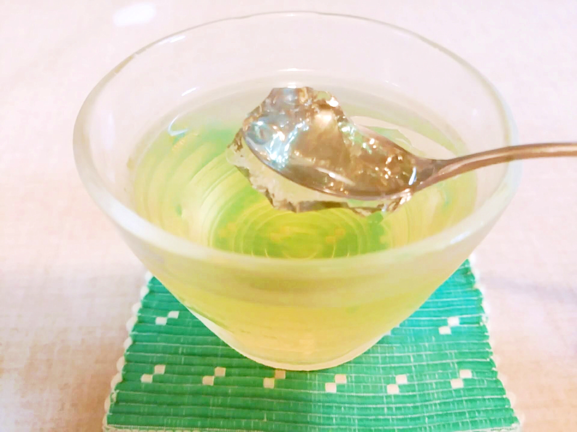 緑茶蜂蜜ゼリー