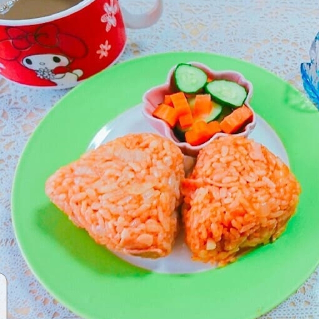 トマトケチャップおにぎり！