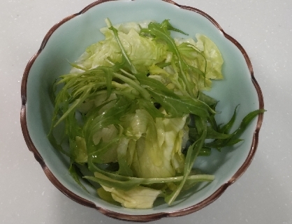 水菜サラダ