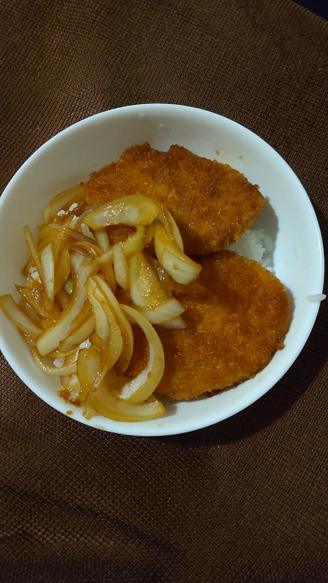 コロッケ煮付け丼