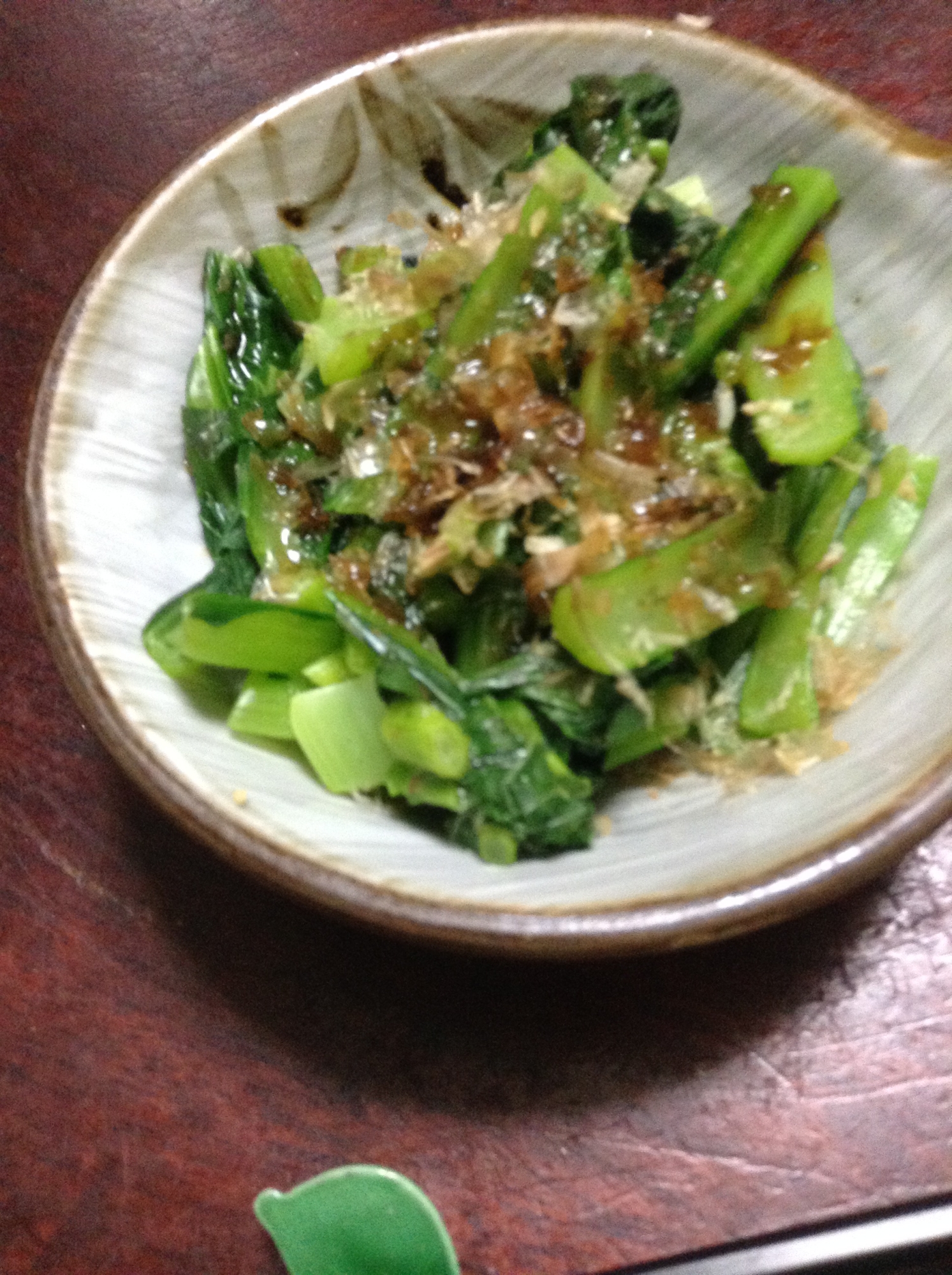 小松菜とモロヘイヤの和え物