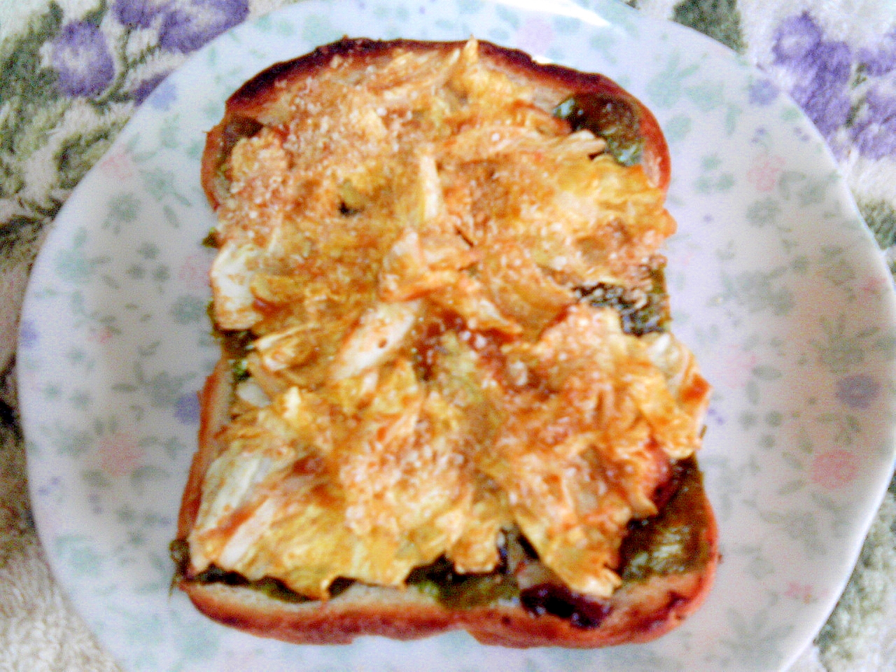 味噌と大蒜の香り❤白菜トースト