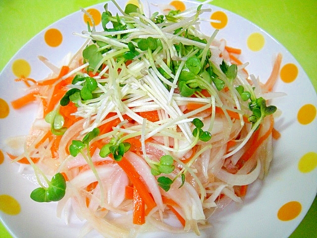 新玉ねぎと人参ツナの和風サラダ レシピ 作り方 By Mint74 楽天レシピ