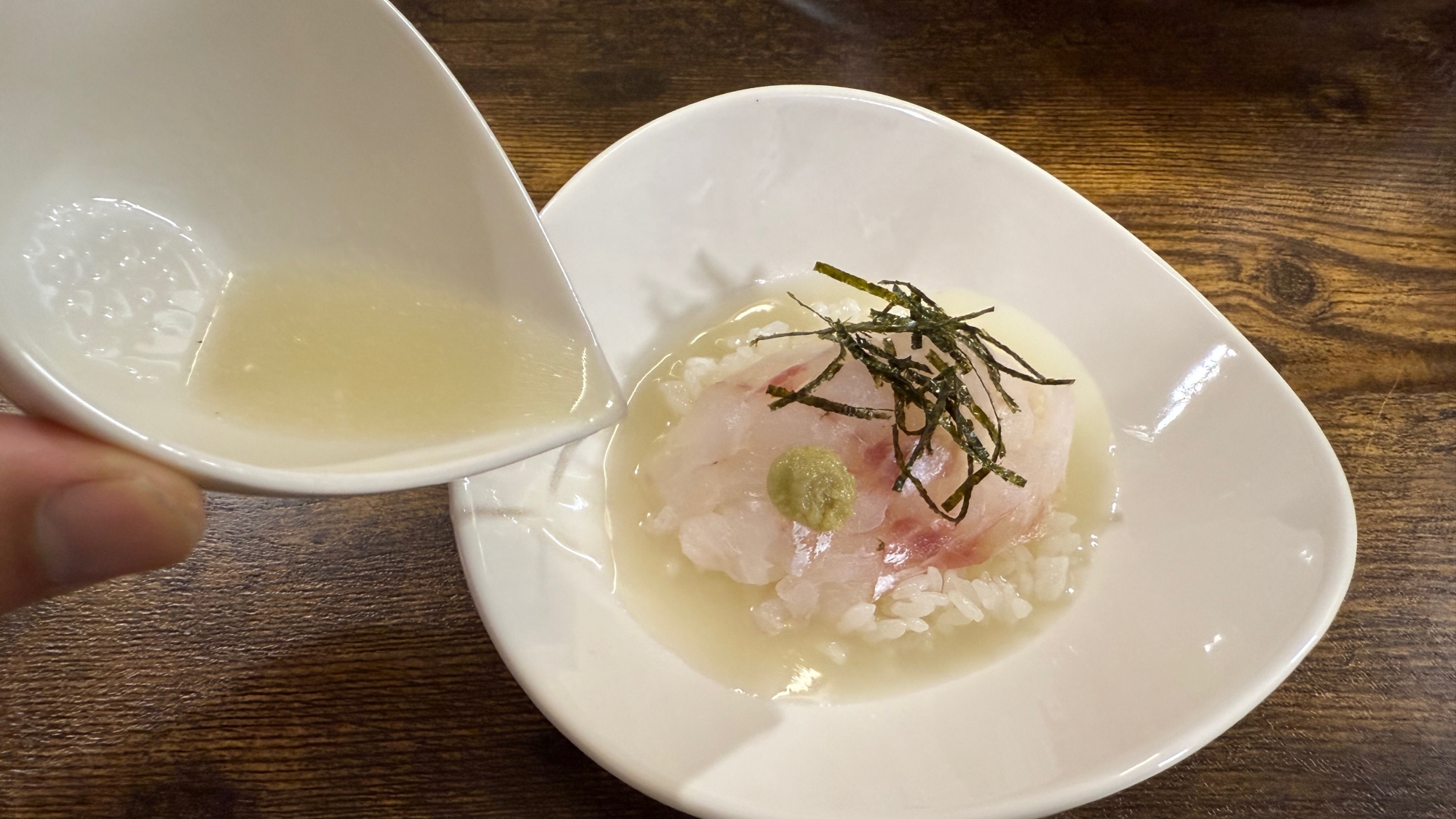 アカムツ(ノドグロ)の極濃アラ出汁茶漬け