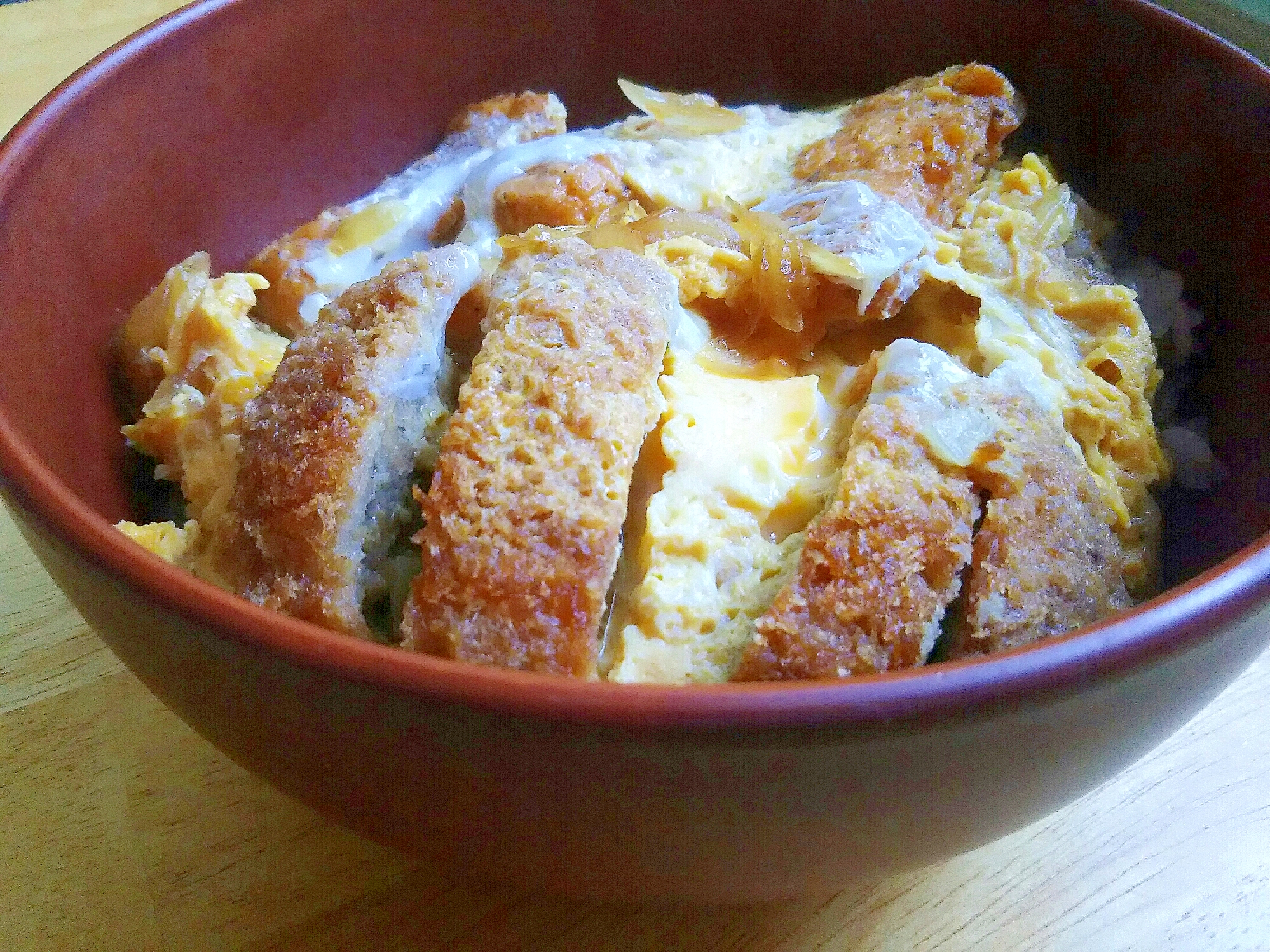 手抜きランチ☆メンチカツ丼